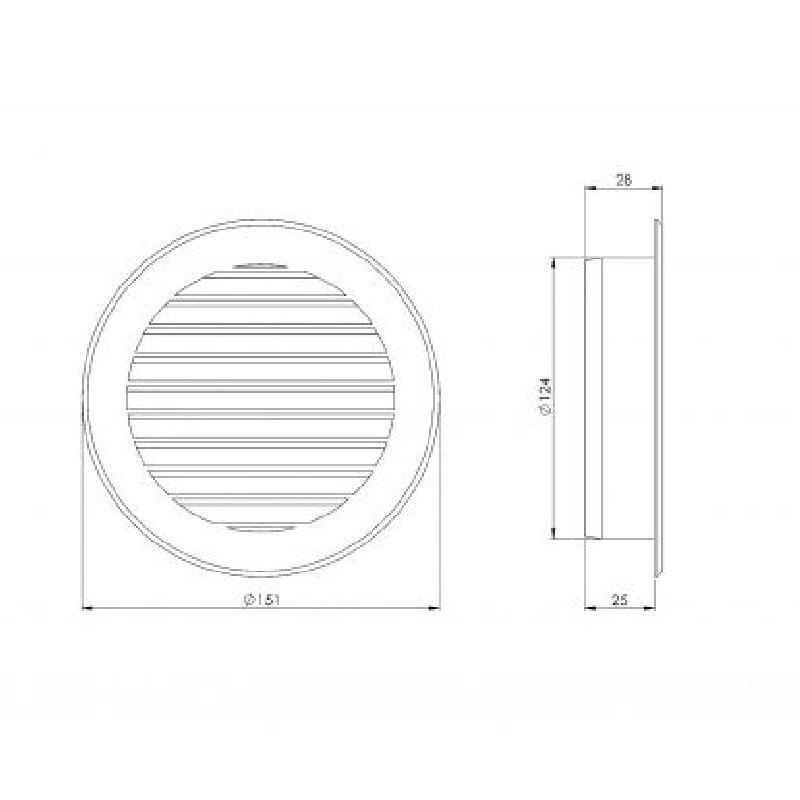 Решетка вентиляционная Europlast VR125P цена 100.00 грн - фотография 2