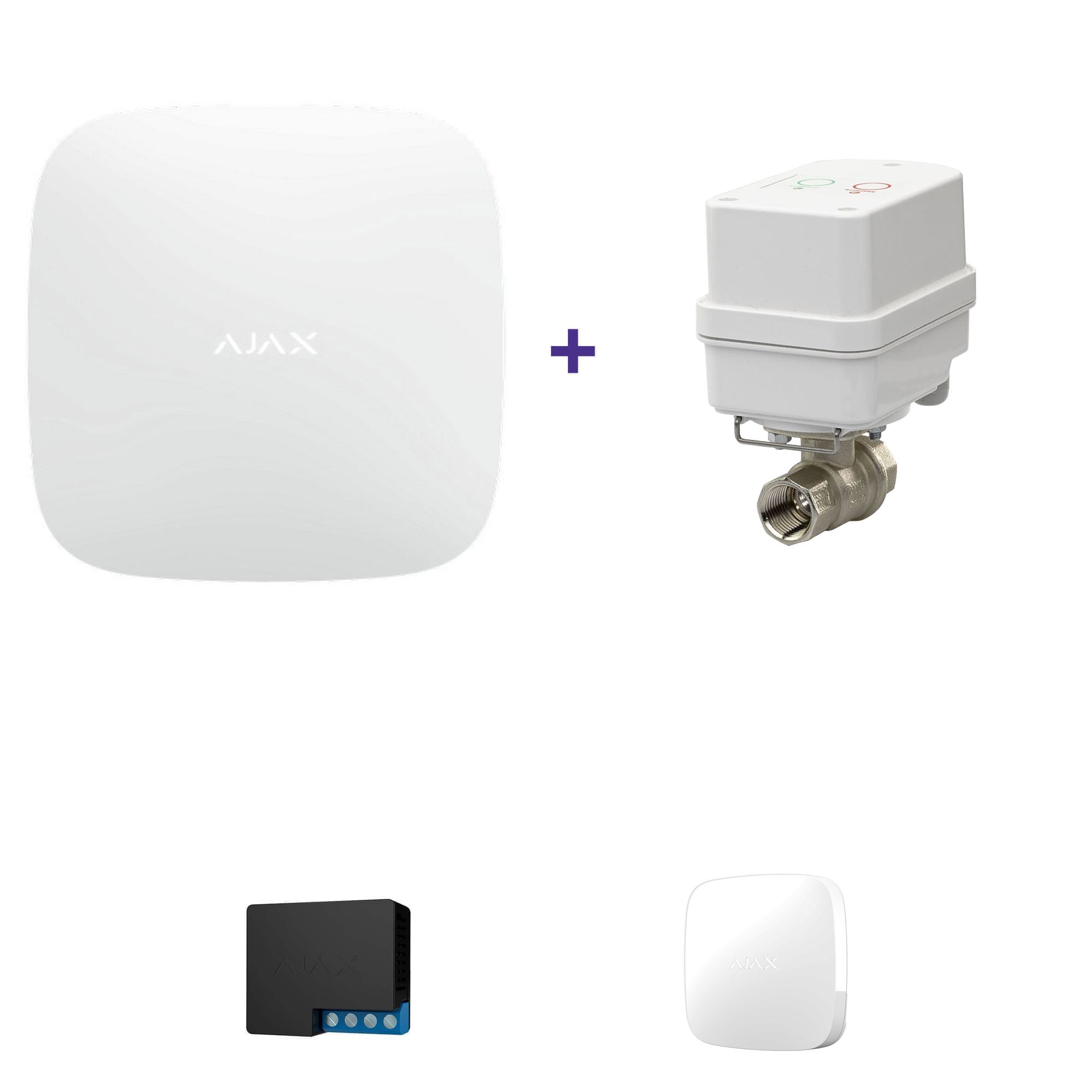 Система защиты от протечек воды Ajax Hub + кран с электроприводом Gidrolock Winner 1/2 в интернет-магазине, главное фото