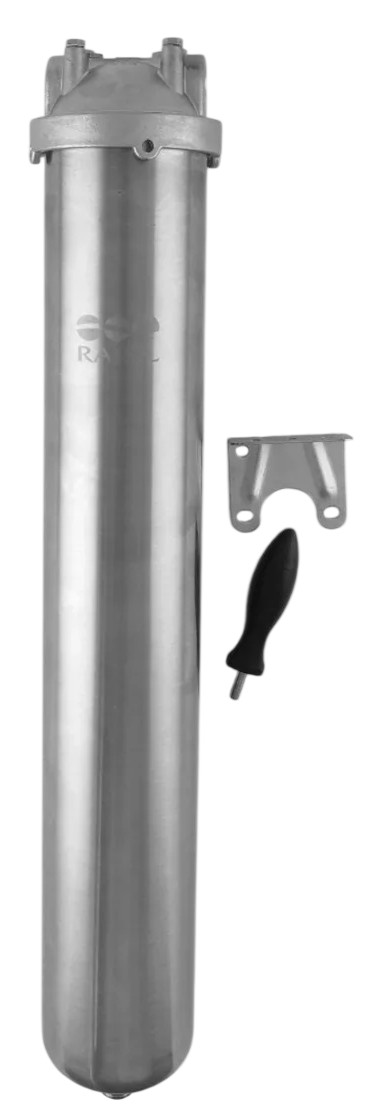 Магістральний фільтр Raifil 20 Slim 3/4" нержавіюча сталь (HMS-20B) ціна 4570 грн - фотографія 2