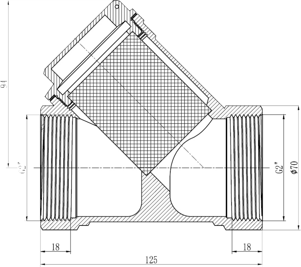 Фільтр грубої очистки SD Forte 2" SF124W50 ціна 1281 грн - фотографія 2