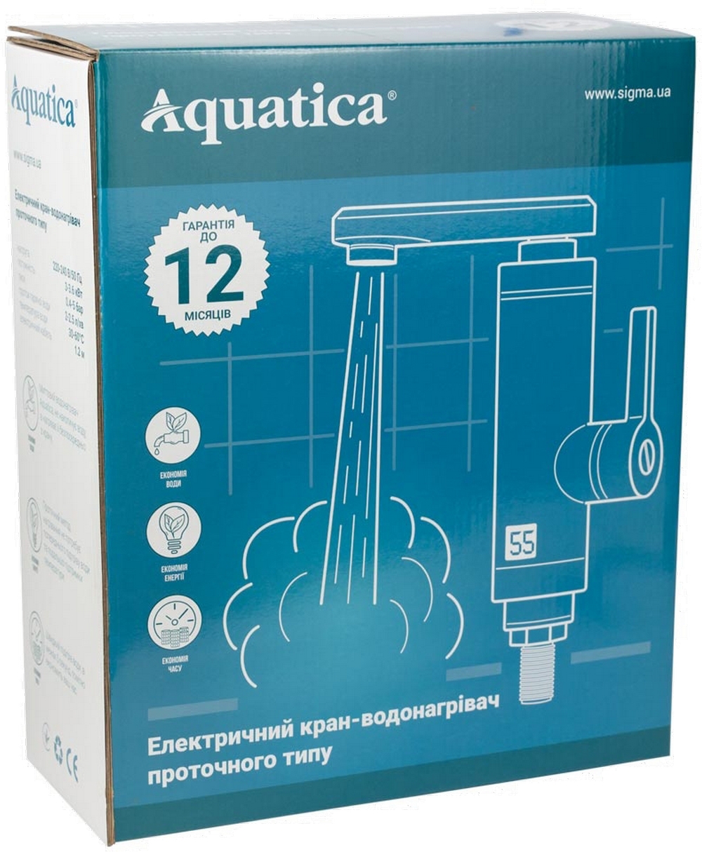 Проточный водонагреватель Aquatica HZ-6B243W цена 1352.00 грн - фотография 2