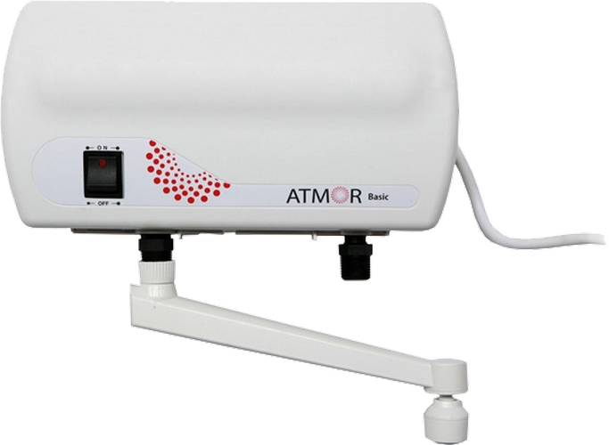 Проточний водонагрівач потужністю 3.5 кіловат Atmor Basic 3,5 KW Tap