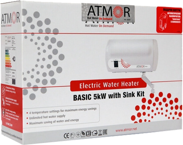Проточный водонагреватель Atmor Basic 5 KW Tap характеристики - фотография 7