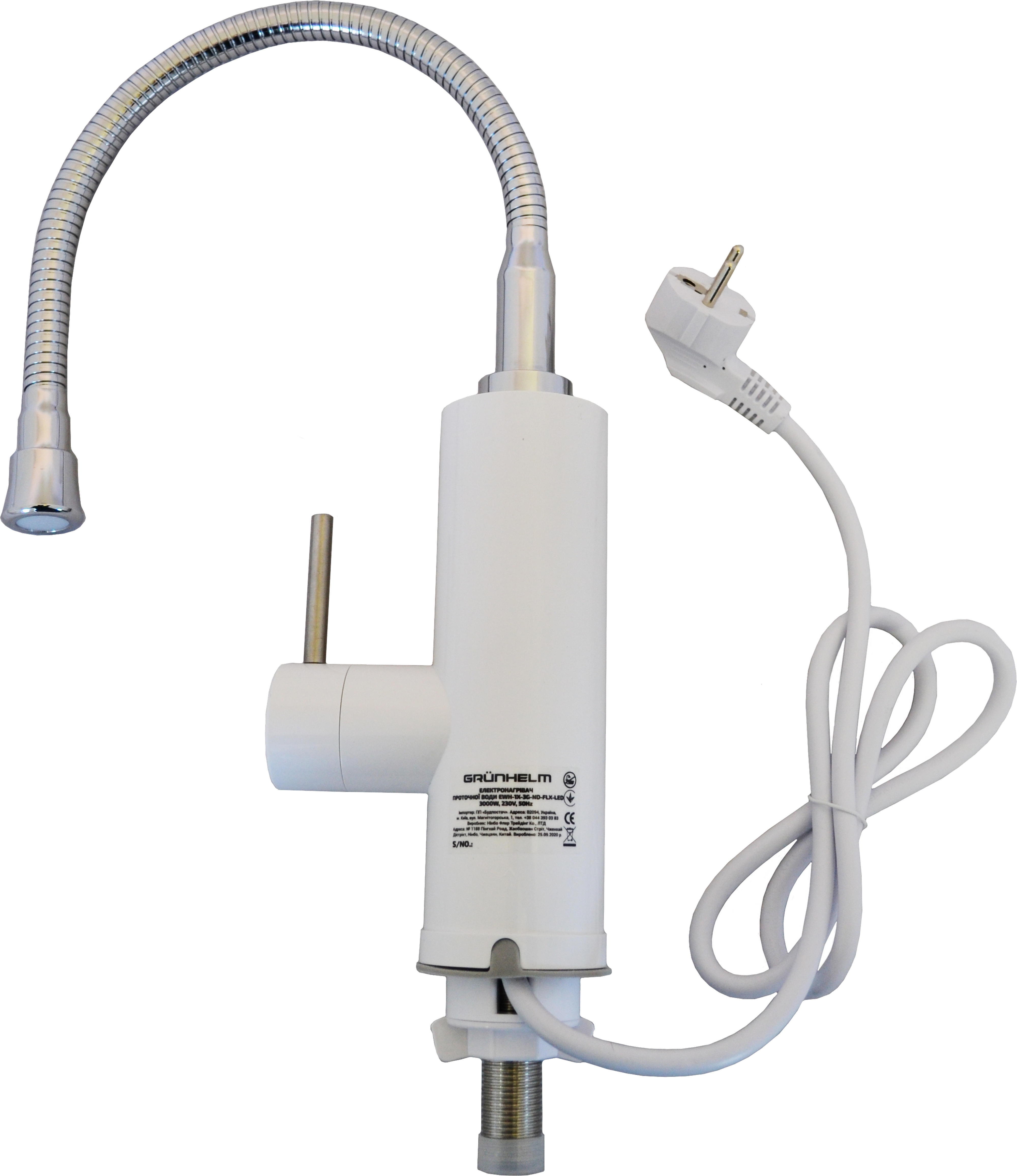 Проточный водонагреватель Grunhelm EWH-1X-3G-ND-FLX-LED инструкция - изображение 6