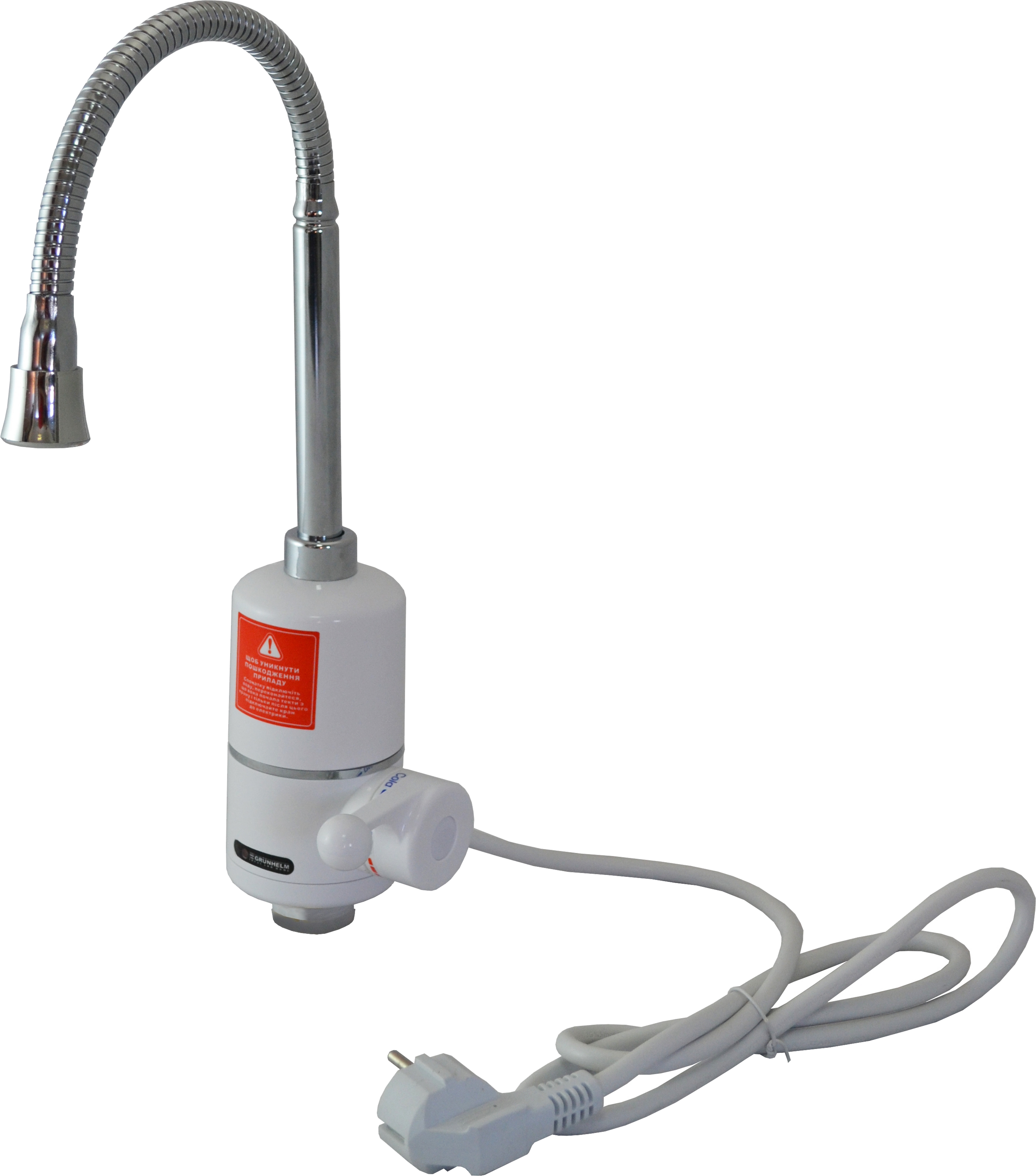 Проточный кран водонагреватель Grunhelm EWH-3G-FLX