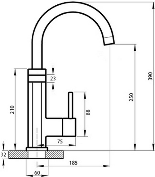 Q-Tap Elterna CRW 337 Габаритные размеры