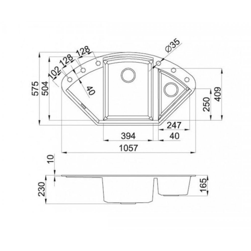 Кухонная мойка Elleci Easy Corner Titano 68 цена 13999 грн - фотография 2