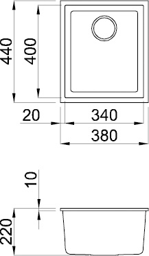 Кухонная мойка Elleci Q 100 under top Titano 68 цена 7199.00 грн - фотография 2