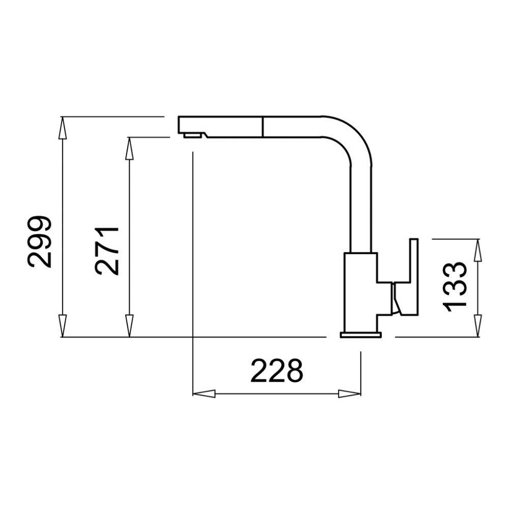 Elleci C02 Bianco Antico 62 Габаритные размеры