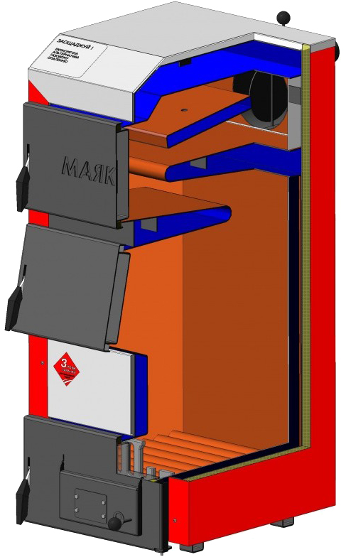 Твердопаливний котел Маяк АОТ-16 Standart Plus ціна 29154 грн - фотографія 2