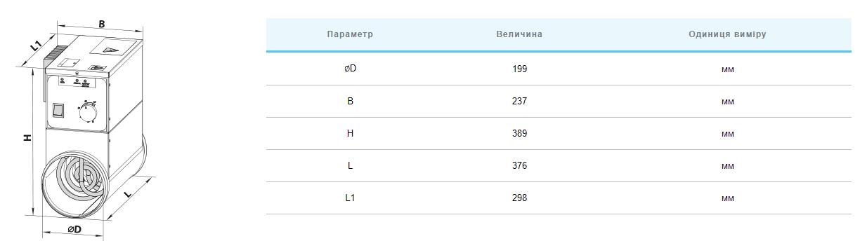 Вентс НК 200-6,0-3 У Габаритные размеры