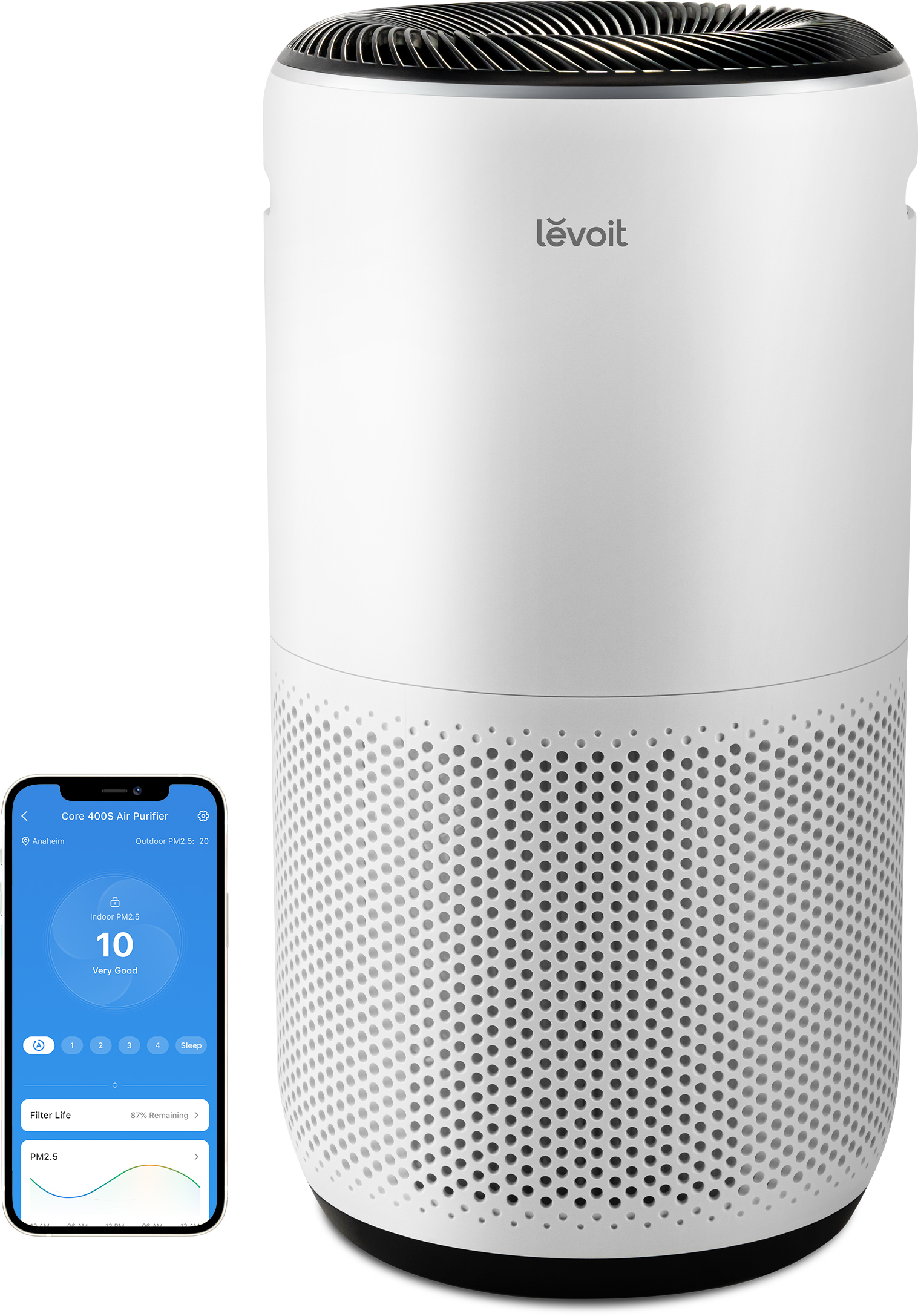 Очиститель воздуха Levoit Smart Air Purifier Core 400S White в интернет-магазине, главное фото