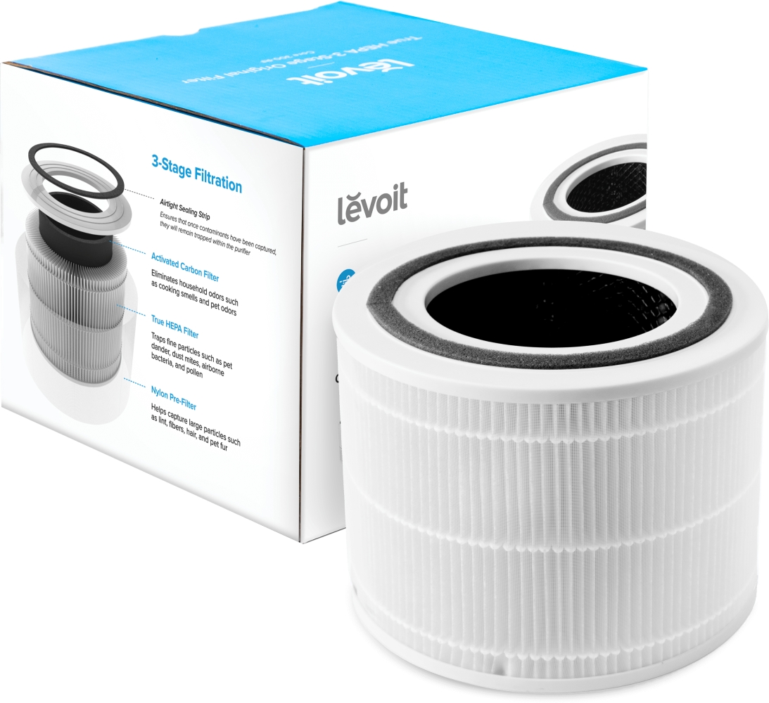 Levoit Air Cleaner Filter Core 300 True HEPA 3-Stage (Original Pet Allergy Filter)