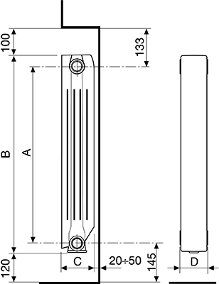 Радиатор для отопления Fondital Blitz Super B4 500/100 (8 секций) инструкция - изображение 6