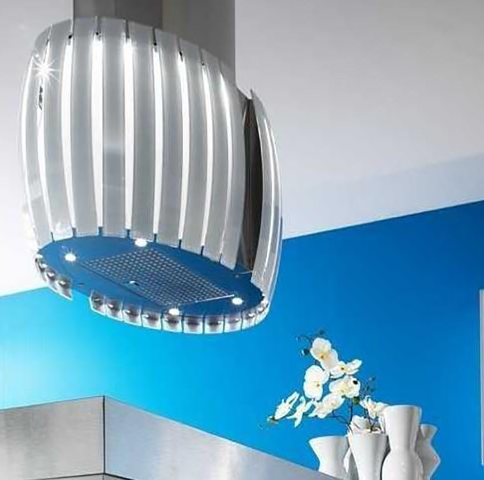 Кухонна витяжка Falmec Design+ Prestige Isola Glass White зовнішній вигляд - фото 9