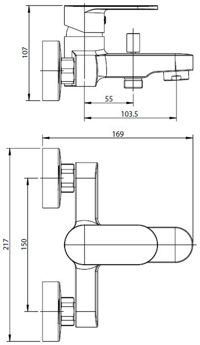 Koller Pool Round Arc (RA0200+RA0100+TN010) Габаритні розміри