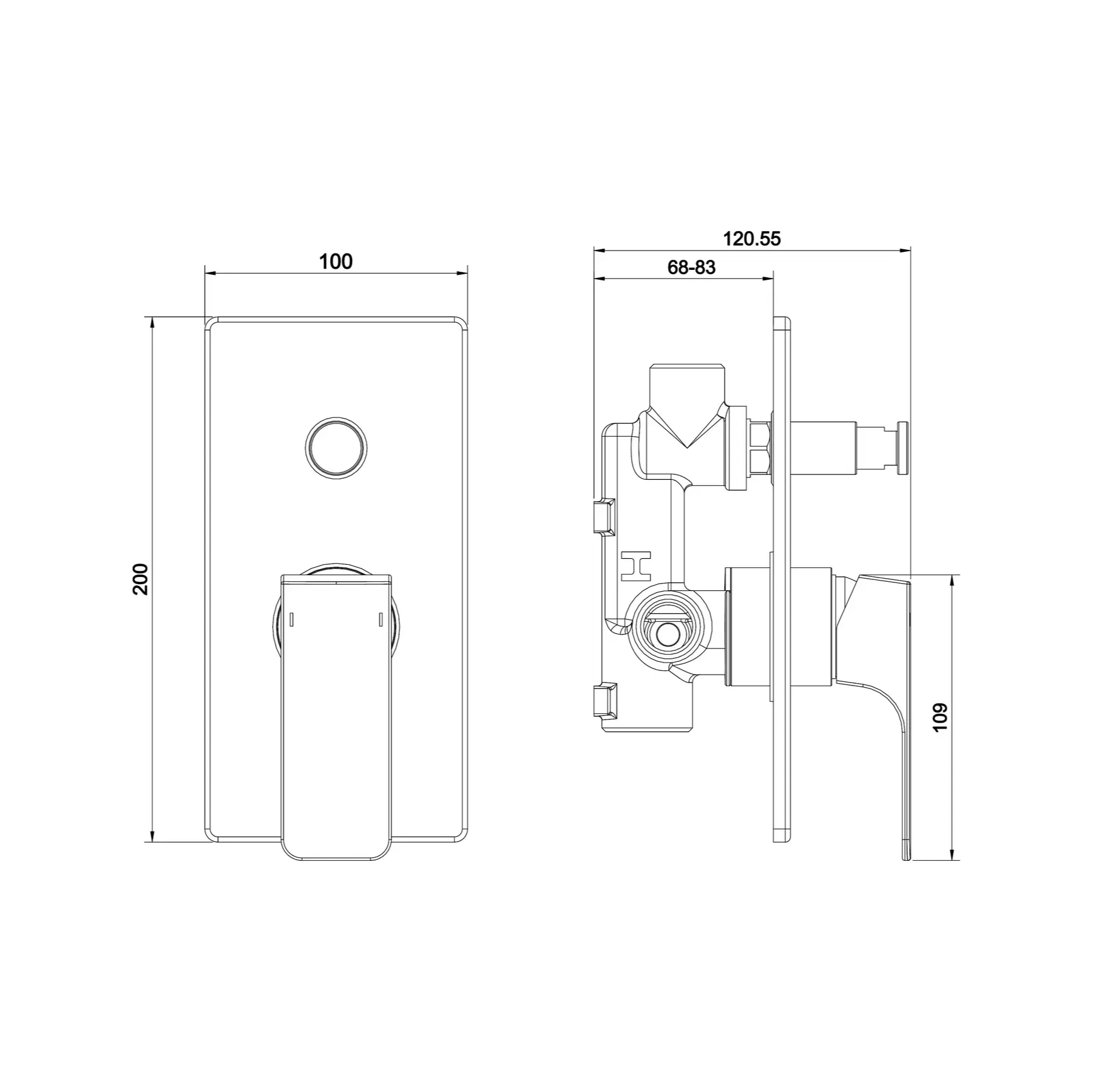 Koller Pool Neon Cube (NC10150) Габаритные размеры