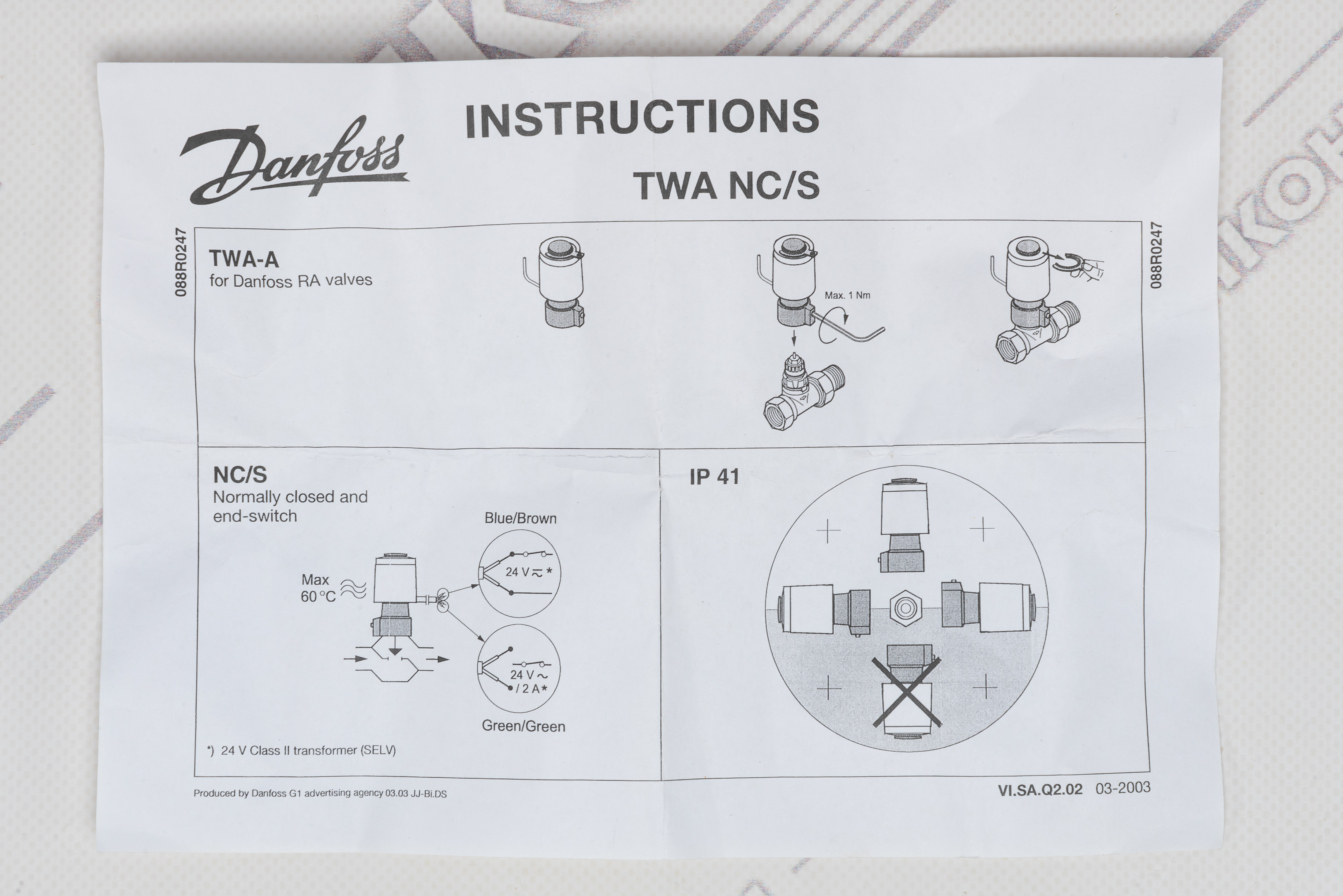 Термопривід Danfoss TWA-A NC/S (088H3114) відгуки - зображення 5