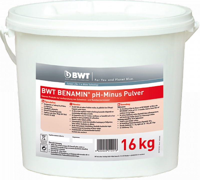 Средство для понижения рН BWT Benamin PH-Minus Pulver (351221) в интернет-магазине, главное фото