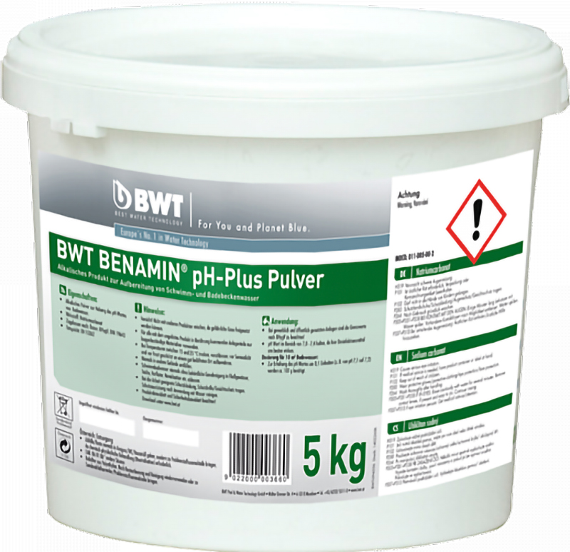 Сухое средство BWT Benamin PH-Plus Pulver 5 кг (94556)