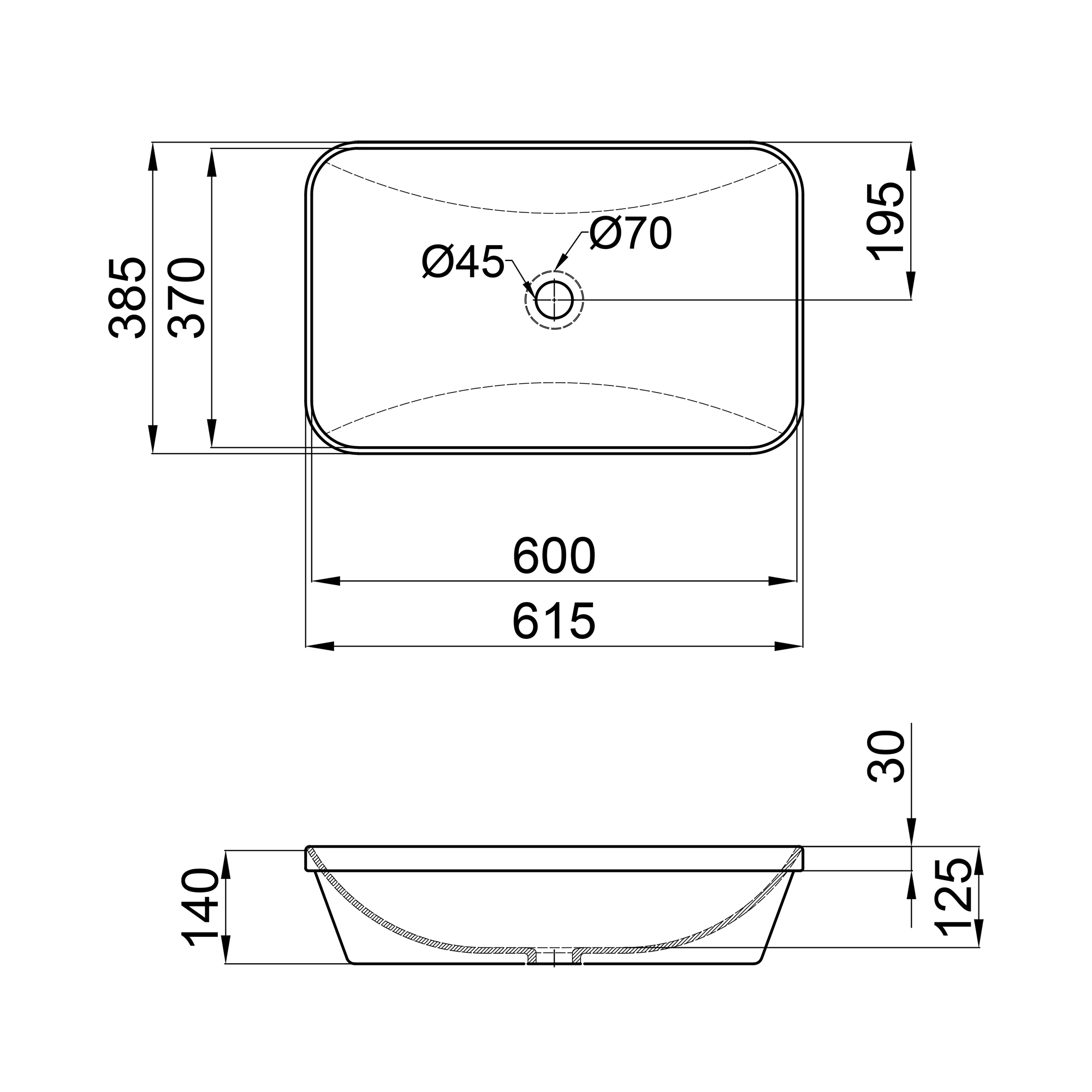 Q-Tap Scorpio QT1411K491W Габаритные размеры