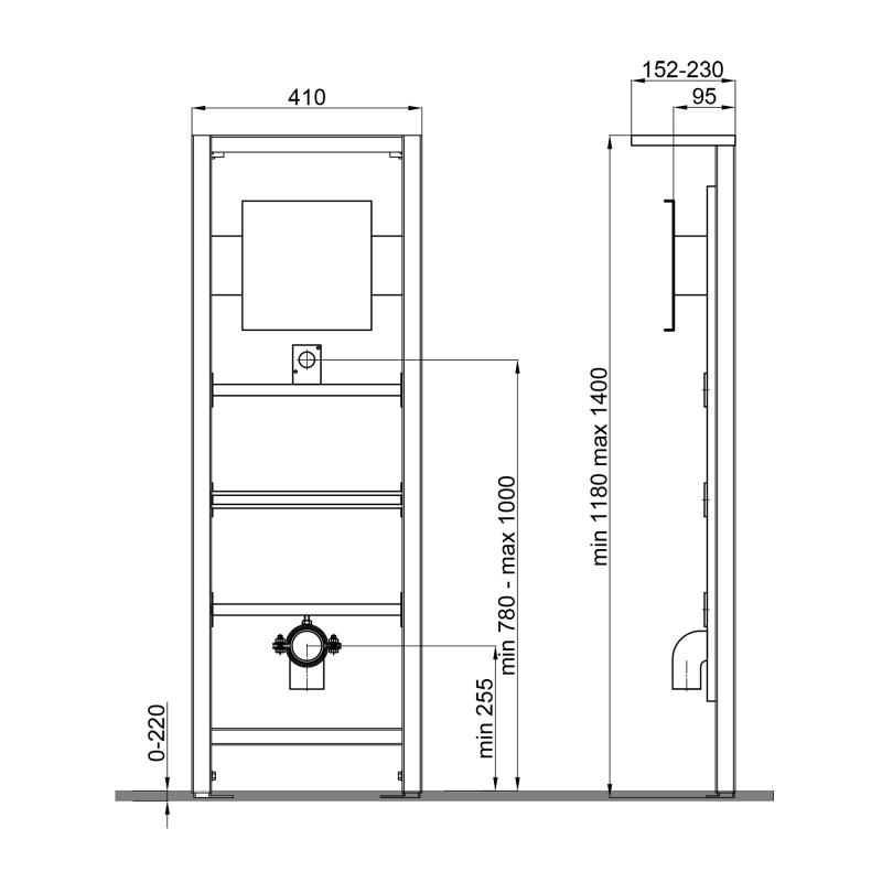 Q-Tap Nest QT0188711U Габаритные размеры