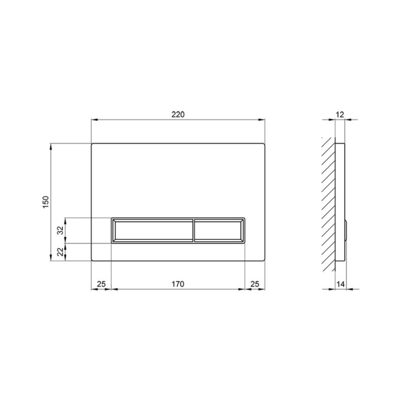 Q-Tap Nest QT0111M08381CRM Габаритные размеры