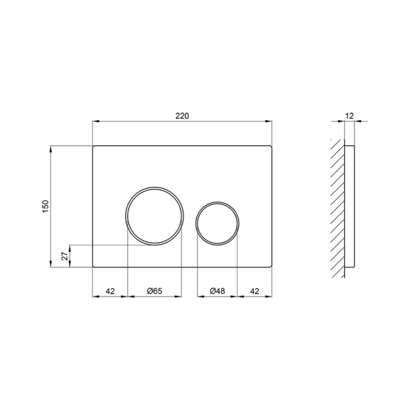 Q-Tap Nest QT0111M11V1146MB Габаритні розміри