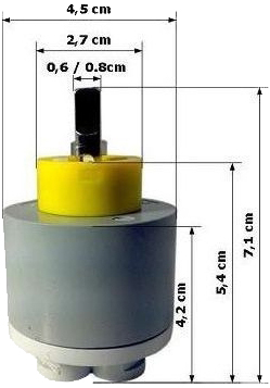 Nobili Rcr418 Габаритні розміри