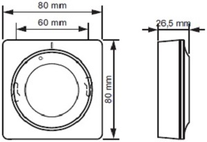 Uponor Smatrix Wave T-165 Габаритні розміри