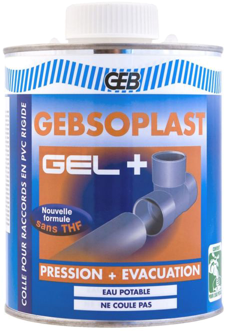 Клей для труб ПВХ GEB Gebsoplast Gel+ 125 мл (504747 / 504764)