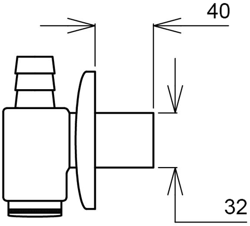 Ghidini Ø32 (15237) Габаритные размеры