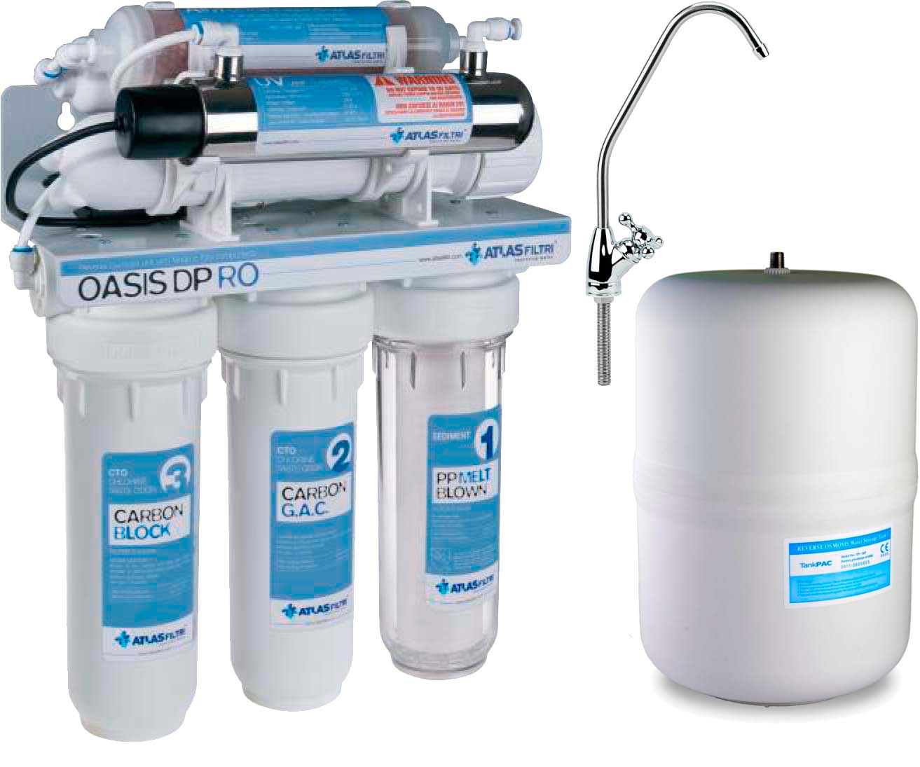 Фільтр для води Atlas Filtri Oasis DP UV лампа, мінералізатор (RE6075330)