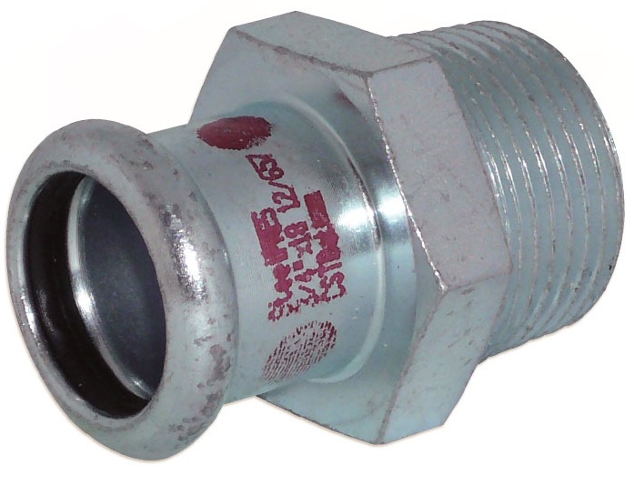 Перехідник Raccorderie Metalliche SteelPres 387 Ø22x3/4" (387304022)