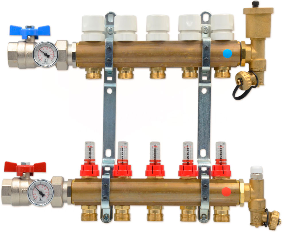 Коллектор в сборе с расходомерами Bianchi Ø1"x12x3/4" (C350A60502)
