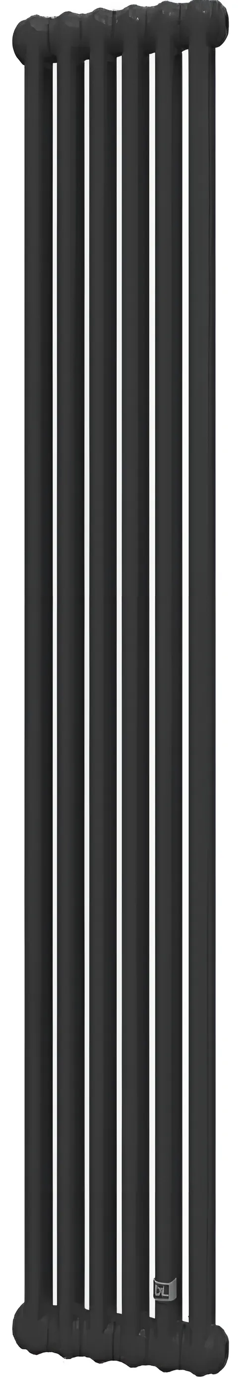 Трубчатый радиатор DeLonghi Multicolumn 1500 2 колонны 6 секций нижнее 1/2 RAL9005 MATT (0Q10215000600D0RAL9005M)