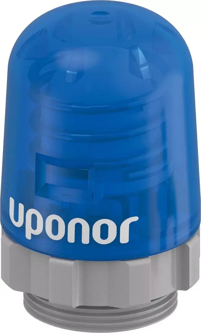 Характеристики сервопривод Uponor Vario Plus 24V Ø30x1,5 NC для полимерных коллекторов (1000138)