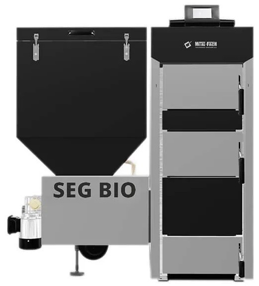 Твердопаливний котел Metal-Fach Classic SEG BIO-50 Platinum Left 50 kW+лямбда зонд (400-520 кв.м)