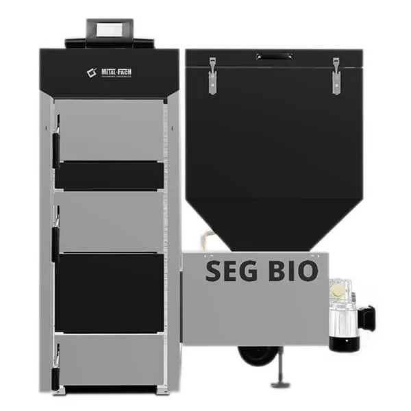 Твердопаливний котел Metal-Fach Classic SEG BIO-50 Platinum Right 50 kW+лямбда зонд (400-520 кв.м)