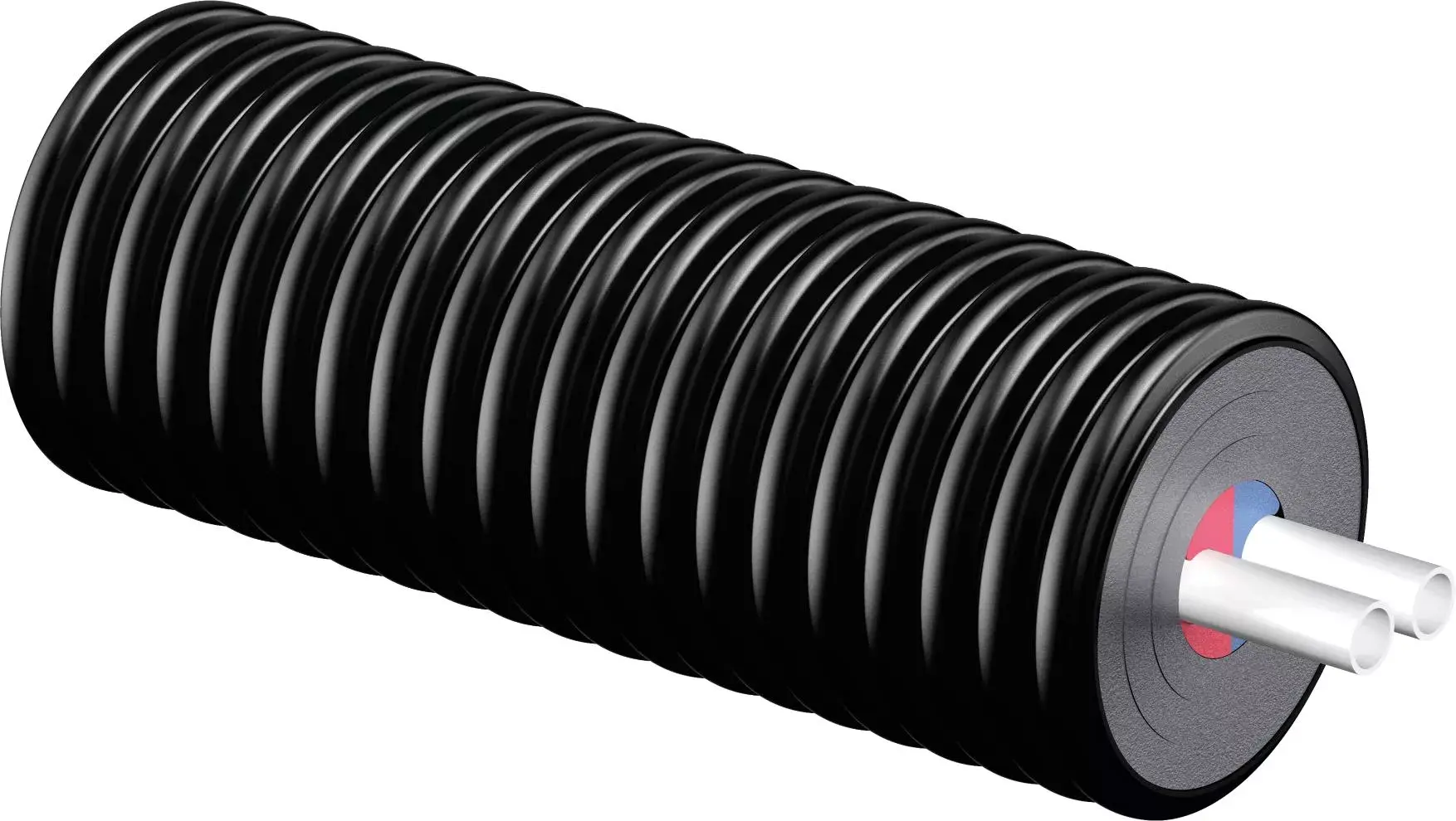 Попередньоізольована труба Uponor Ecoflex Thermo Twin PN6 2xØ63x5,8 мм/200 мм (1018138)