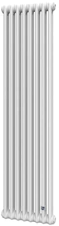Трубчатый радиатор Delonghi Multicolumn H=1500 (межосевая 1430 мм) 2-8 (секций) конф.D (нижнее 1/2") Δt50=851 W RAL9016 (0Q00215000800D0)