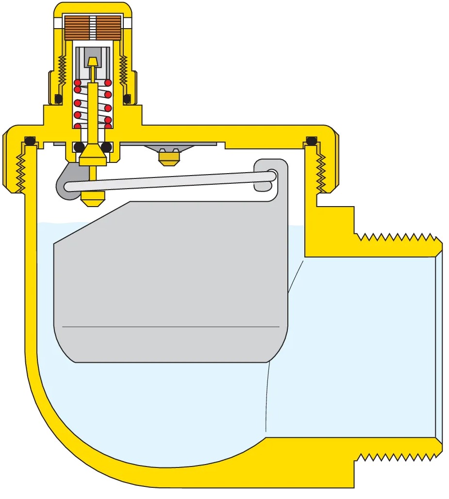 Повітровідвідник Caleffi Aercal Ø1/2", 100°C 10 bar кутовий (504401) ціна 885 грн - фотографія 2