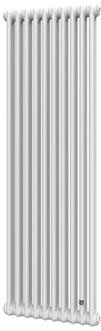 Трубчатый радиатор Delonghi Multicolumn H=1500 (межосевая 1430 мм) 2-10 (секций) конф.D (нижнее 1/2") Δt50=1064 W RAL9016 (0Q00215001000D0)