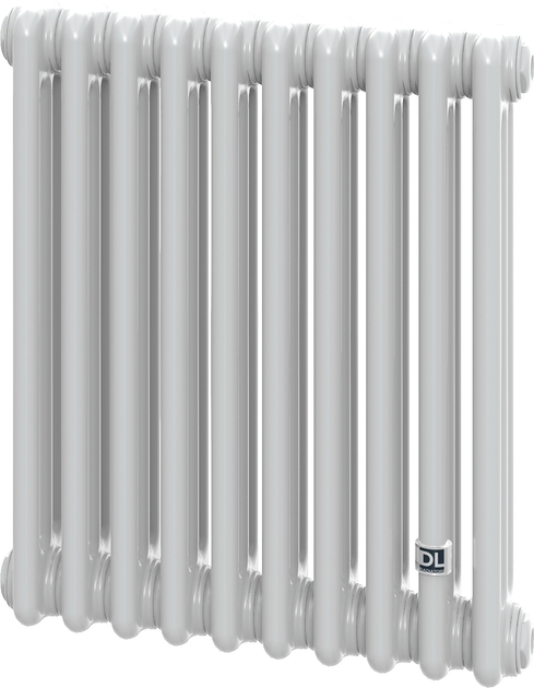 Delonghi Multicolumn H=570 (міжосьова 500 мм) 3-10 (секцій) конф.0 (бокове 1/2") Δt50=580 W RAL9016 (0Q0030570100000)