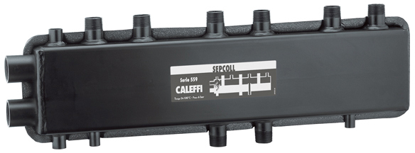 Гидравлический сепаратор-коллектор Caleffi Sepcoll Ø1 1/4"х1" З 3+1x90 мм (559031) в интернет-магазине, главное фото