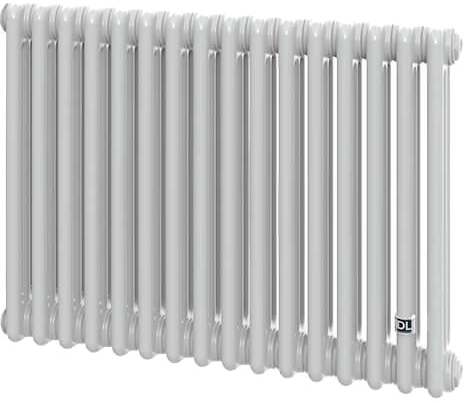 Delonghi Multicolumn H=570 (міжосьова 500 мм) 3-16 (секцій) конф.0 (бокове 1/2") Δt50=928 W RAL9016 (0Q0030570160000)