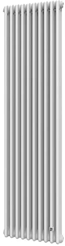 Трубчатый радиатор Delonghi Multicolumn H=1800 (межосевая 1730 мм) 3-10 (секций) конф.0 (боковое 1/2") Δt50=1737 W RAL9016 (0Q0031800100000) в интернет-магазине, главное фото