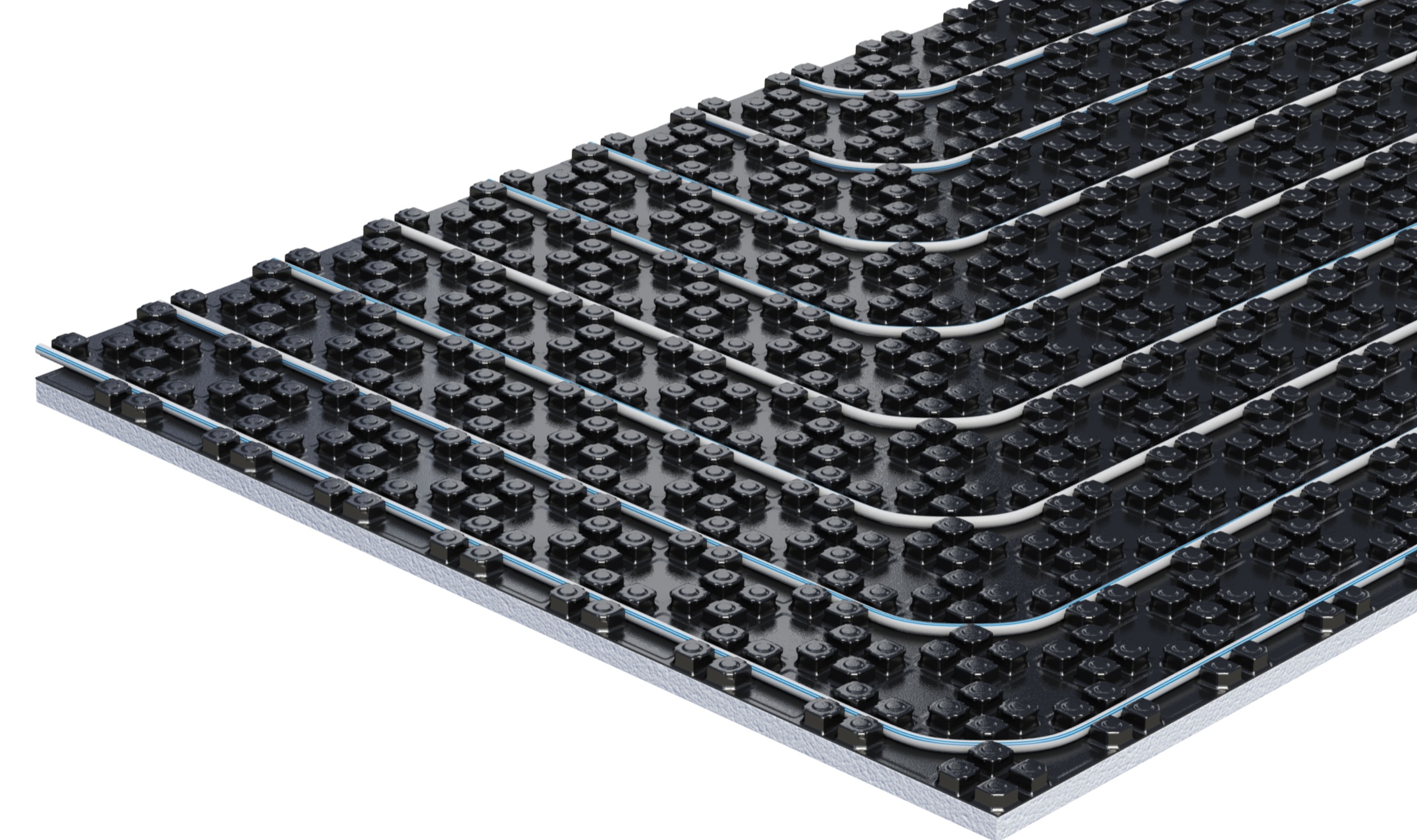 Теплоизоляционная панель Uponor Nubos EPS DES H=50/30 мм, Ø14-16 мм, 1447x900 мм (1016699) цена 2066 грн - фотография 2