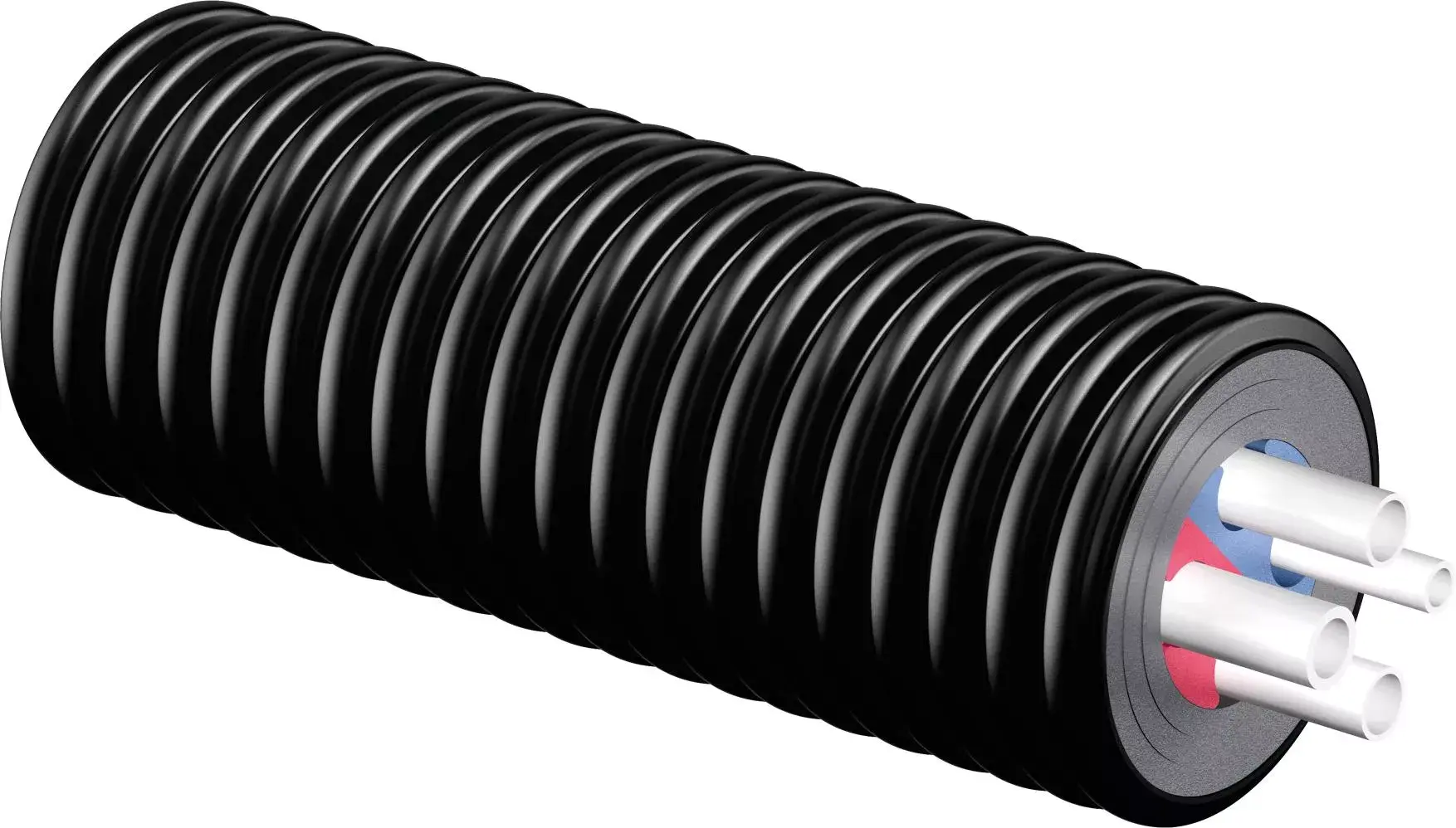 Попередньоізольована труба Uponor Ecoflex Quattro PN6/PN10 2xØ32x2,9 мм - 2xØ25x3,5 мм/175 мм (1018148)