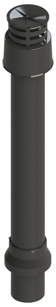 Вертикальний термінал з дефлектором Groppalli A523141 Ø60/100 мм